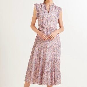 BB Dakota Floral Ruffle Maxi Dress